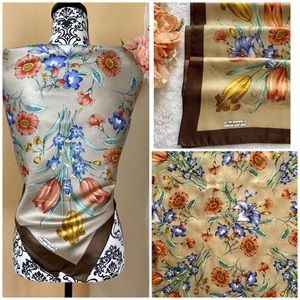 Sunkyung Sa Silk Scarf Tiger Lilly Print